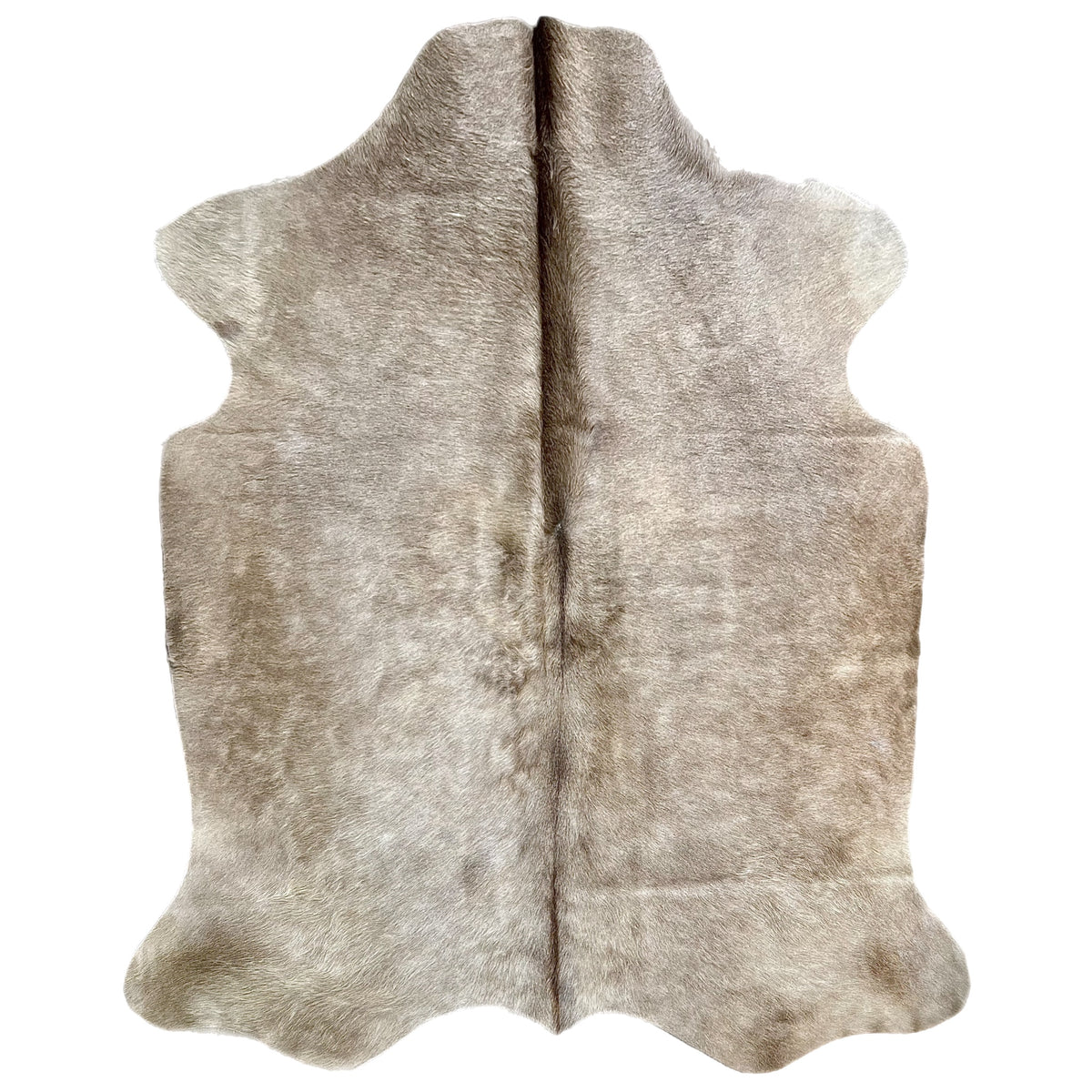 Large Champagne Cowhide Rug R594---4.10x 5.4 ft