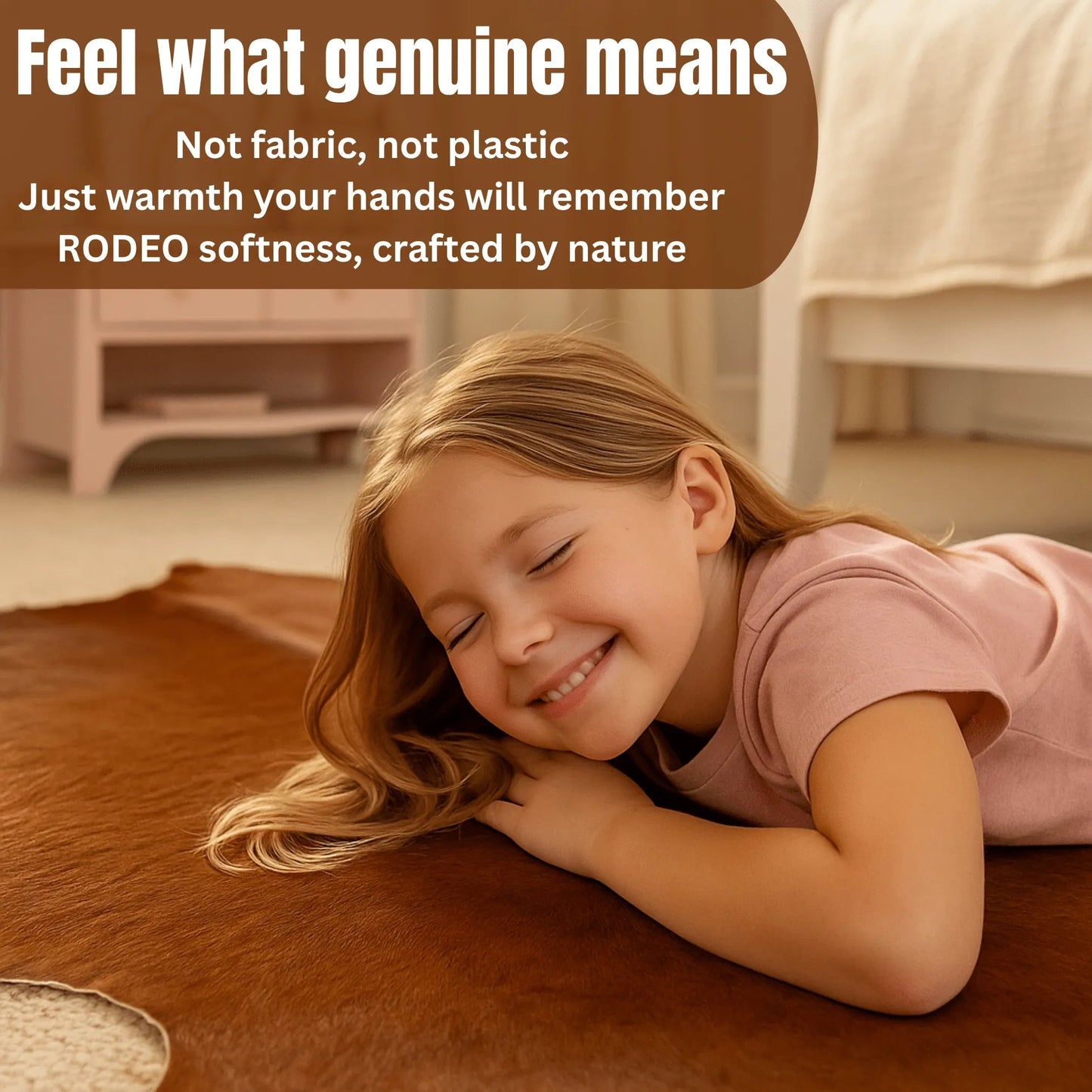 Brown and White Cowhide Rug