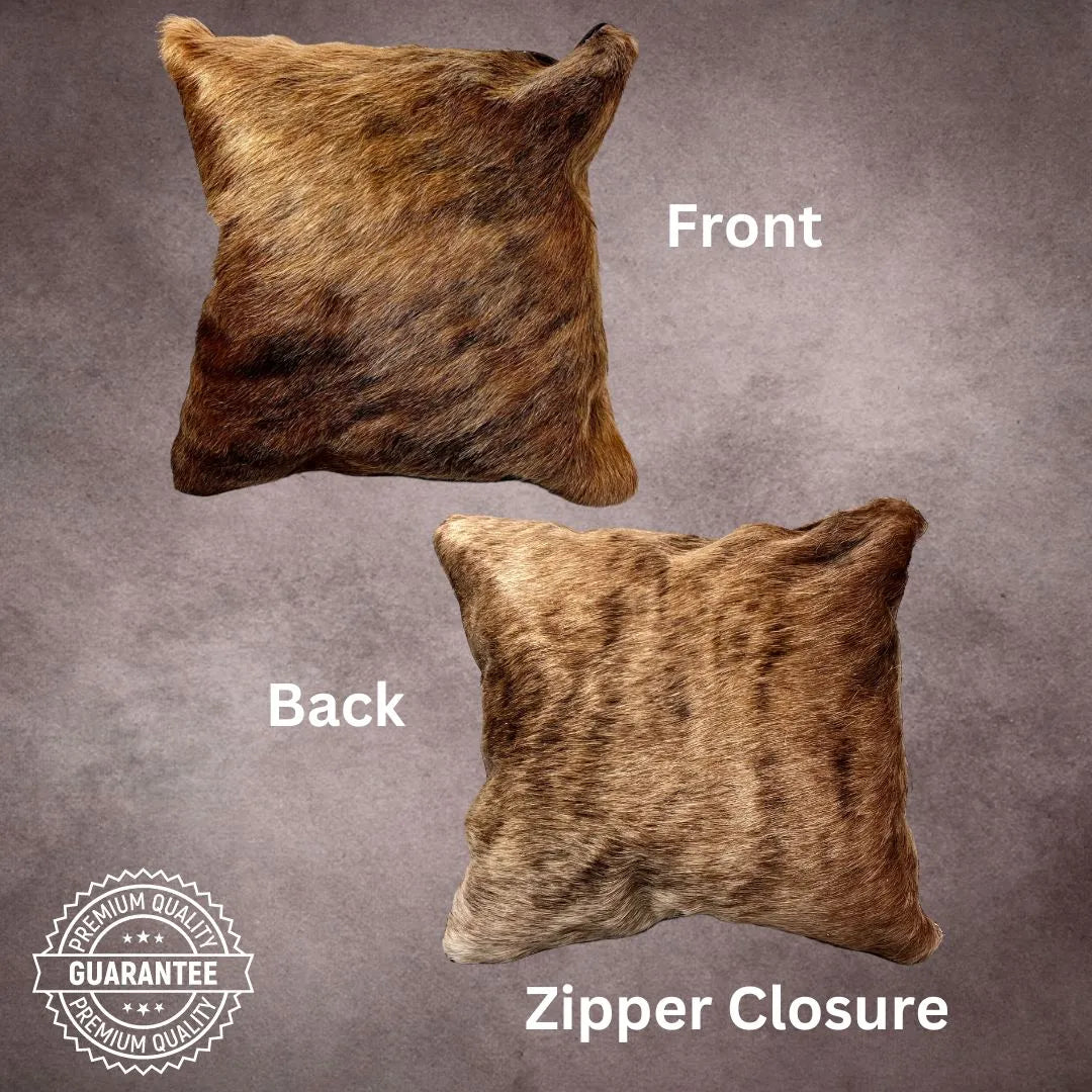 Brown Brindle Cowhide Pillow Cover - PL017