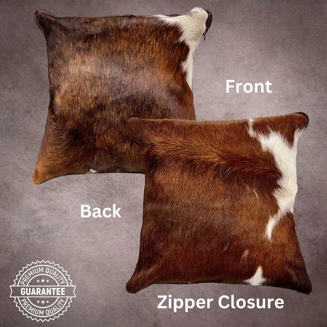 Brown Cowhide Pillow Cover - PL049