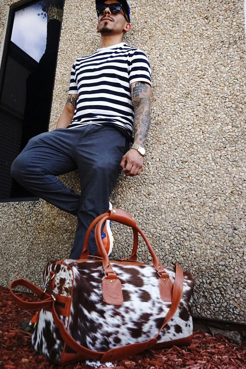 Cowhide Duffel Bag