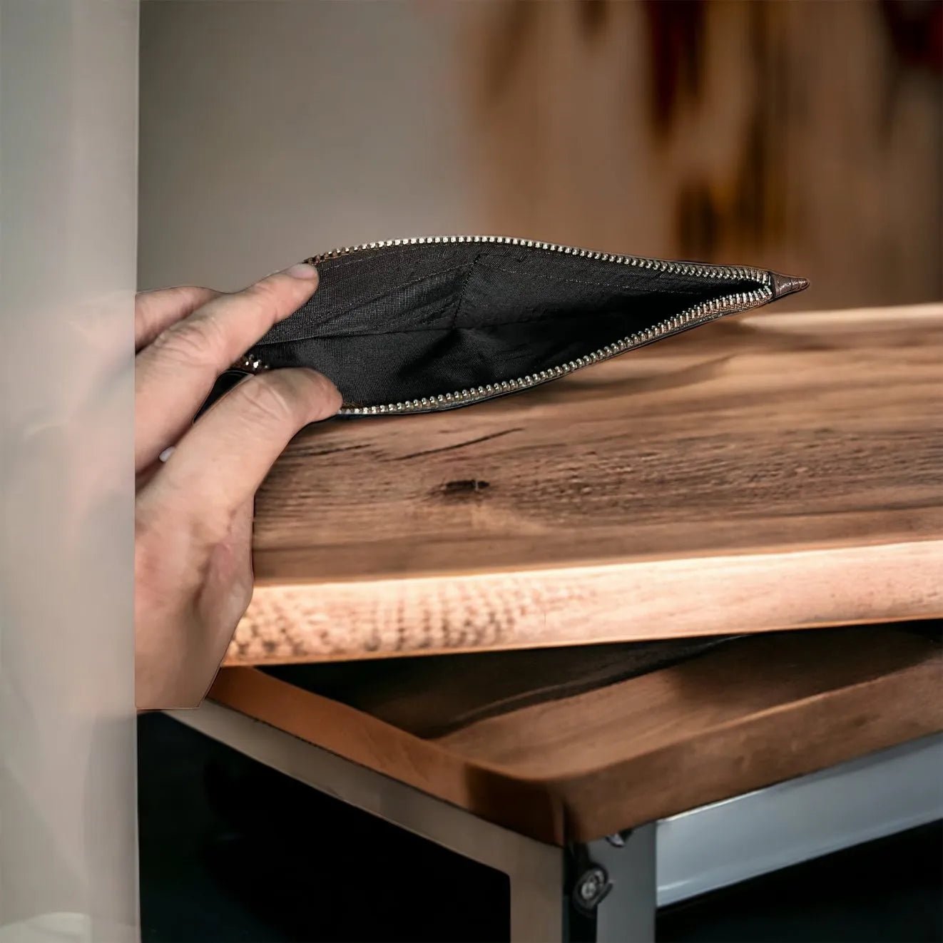 Cowhide wallet bag insert