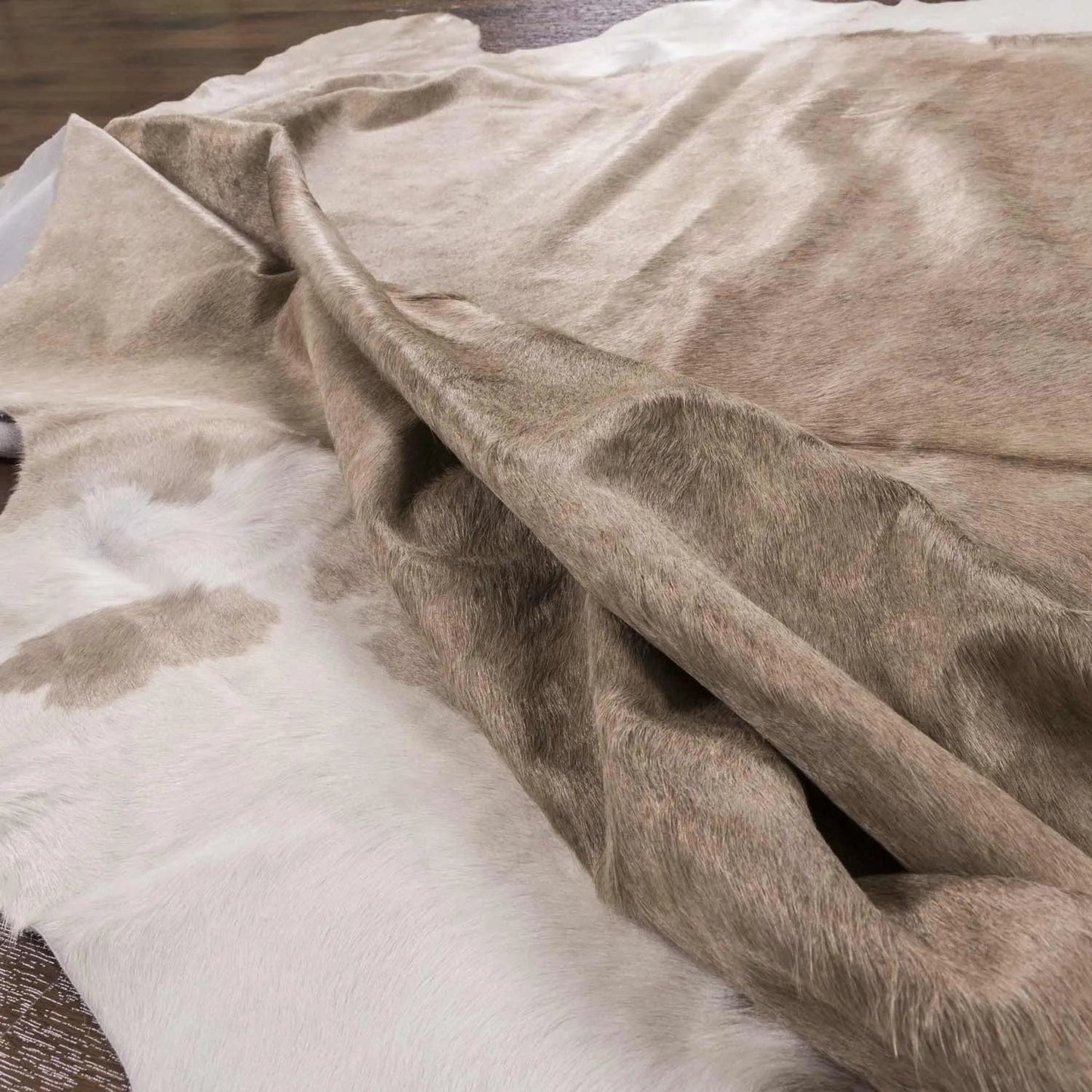 Dark Champagne Cowhide Rug