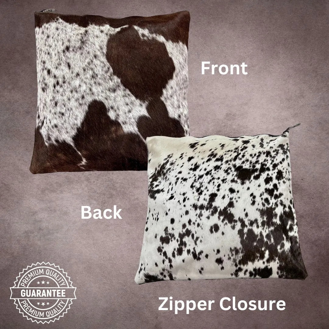 Dark Espresso Cowhide Pillow Cover - PL038