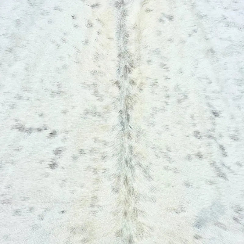 Extra Large Dirty Snow Cowhide Rug Size 6.10 x7.2 ft - 4885