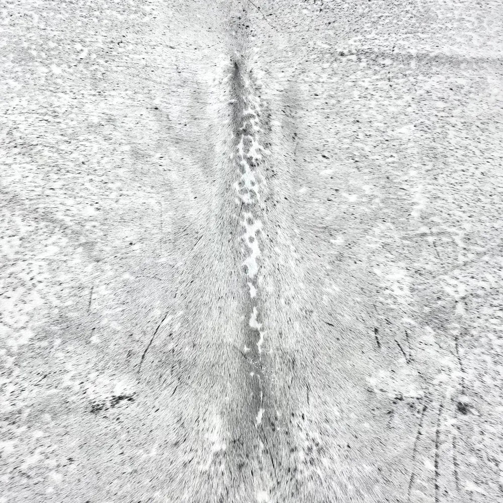 Extra Large Salt and Pepper Cowhide Rug Size 7.2x8.2 ft - 4820