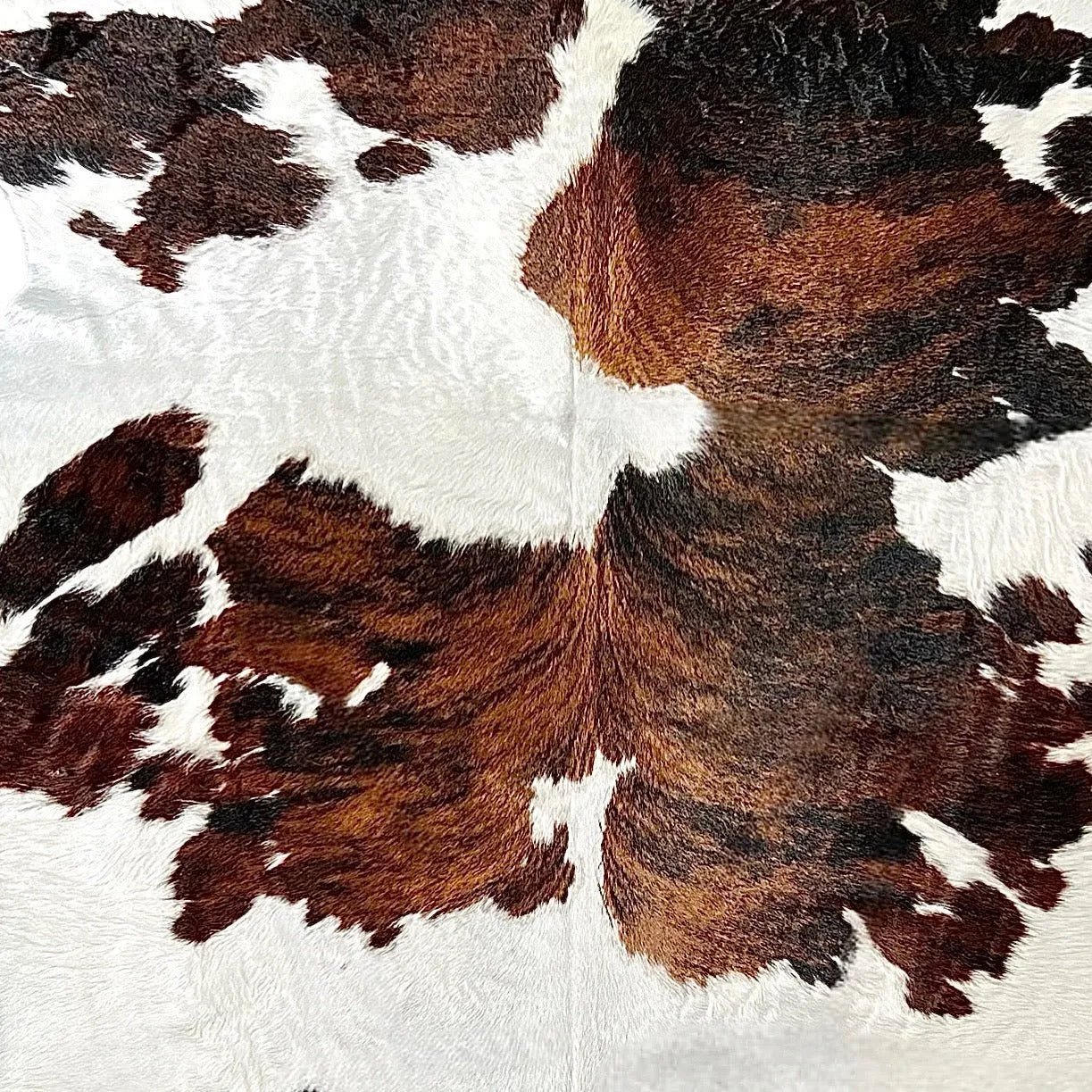 Extra Large Tricolor Cowhide Rug Size 7 x 8 ft - 5345P