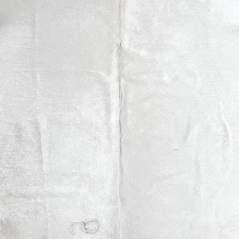 Extra Large White Cowhide Rug Size 6.7x 8.4 ft - 5281