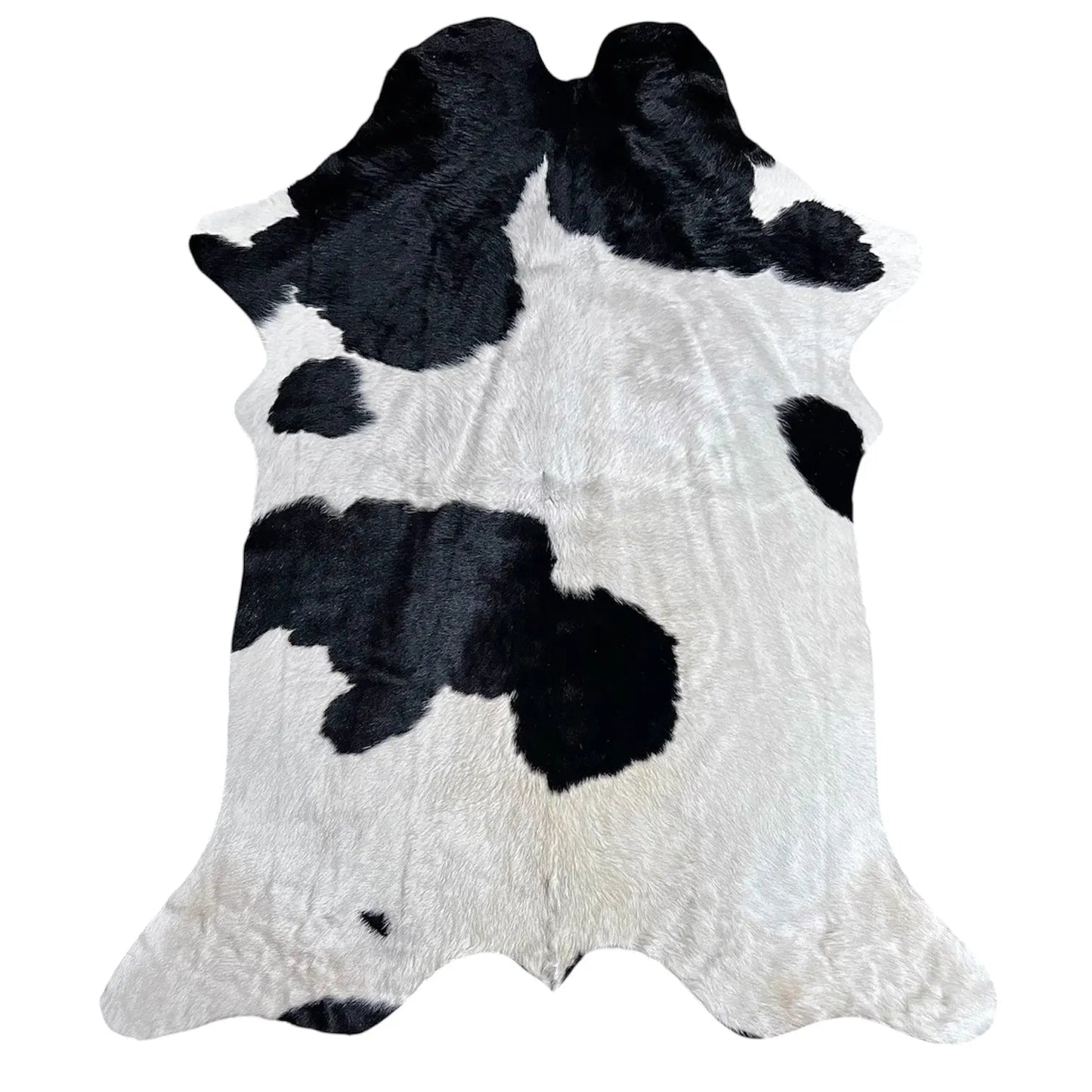 Large Black and White Cowhide Rug RO113 - 5.9x7.3