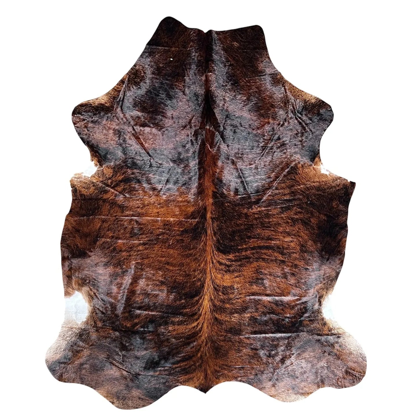 Large Brindle Cowhide Rug C035 6.3x7.2