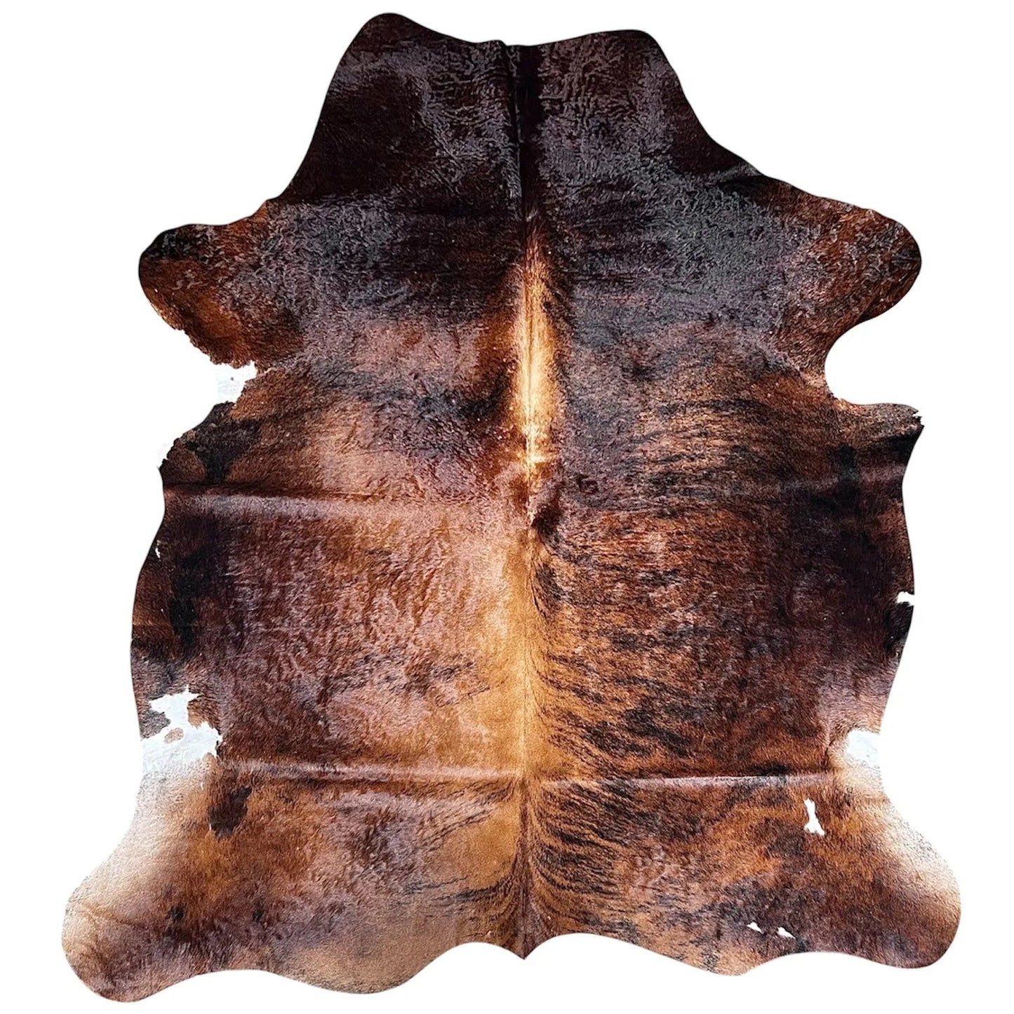 Large Brindle Cowhide Rug C044 - 6.2x7