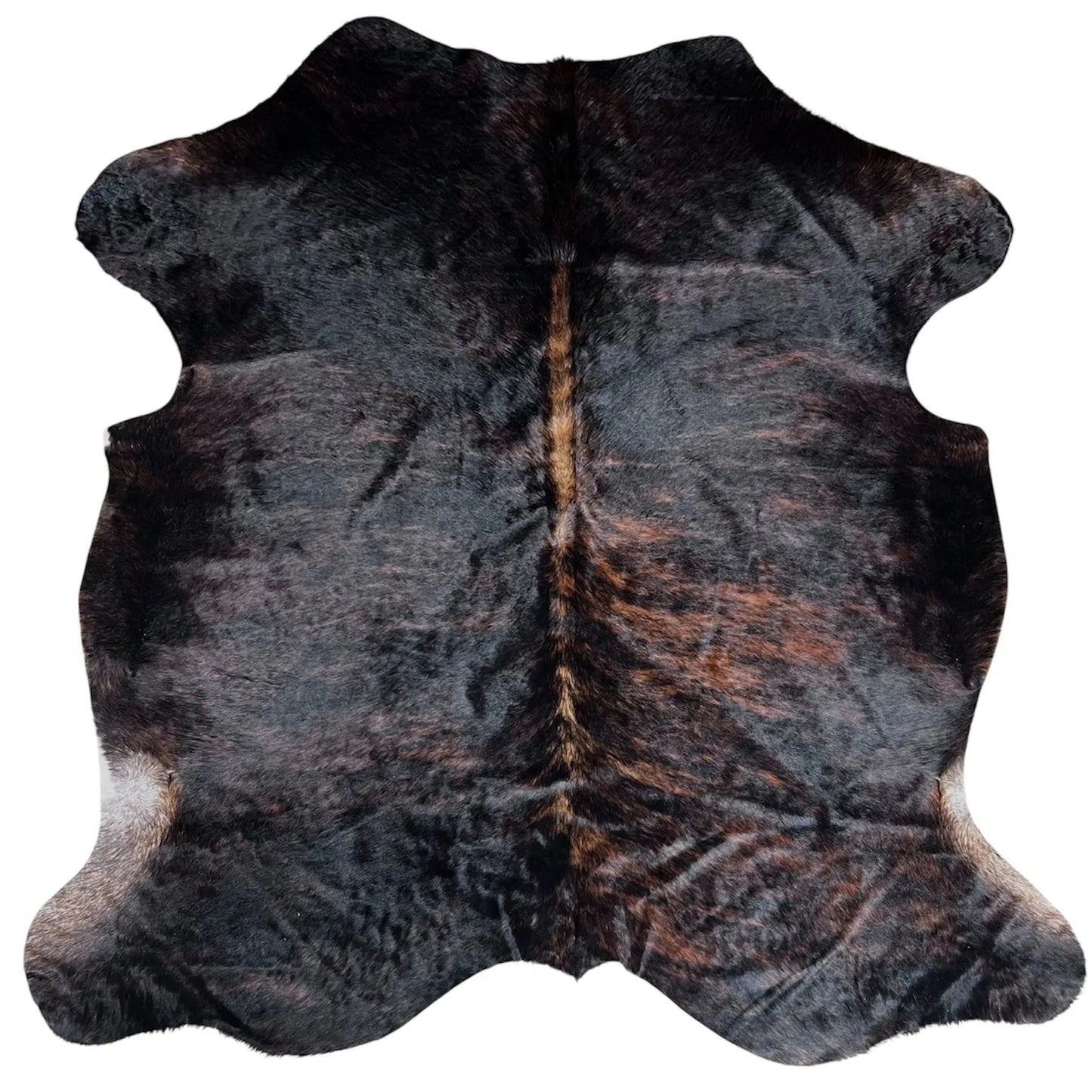 Large Brindle Cowhide Rug C062 - 6.5x6.7