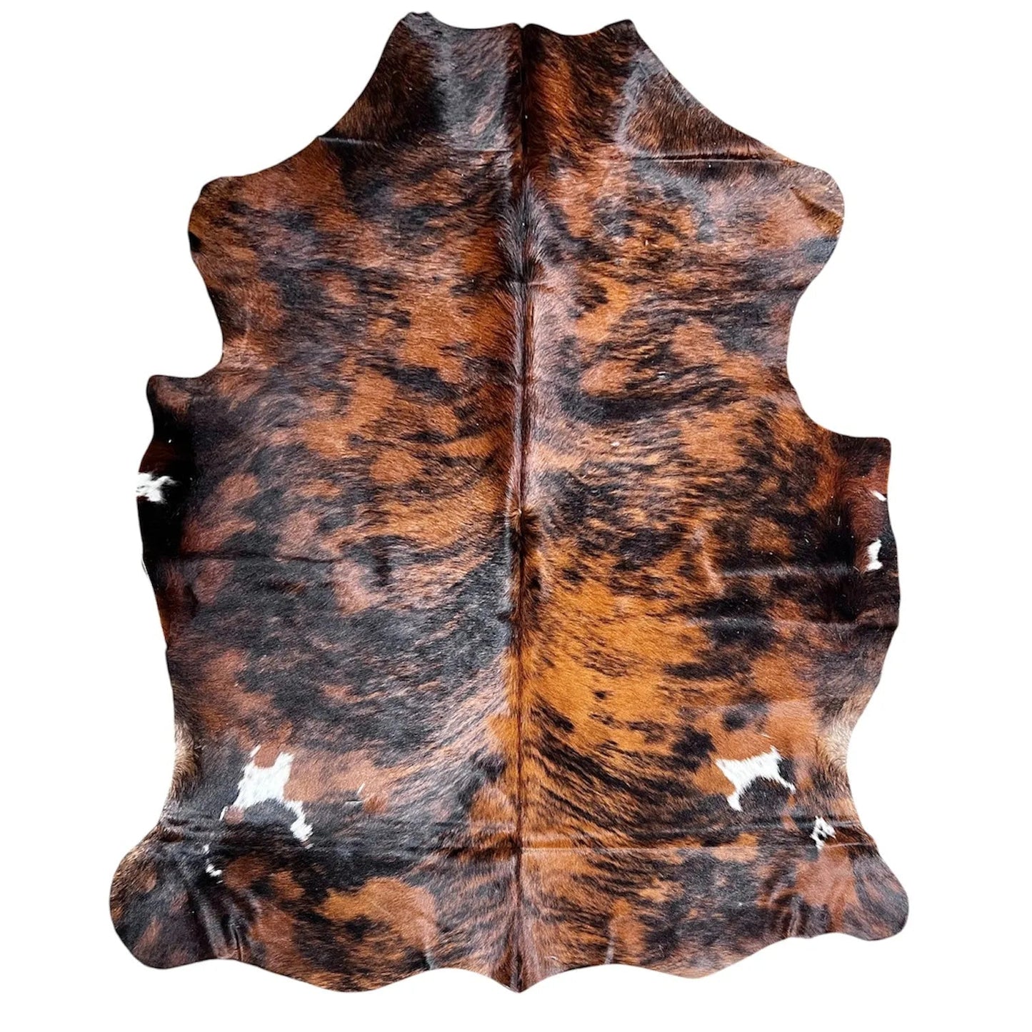 Large Brindle Cowhide Rug E209 - 5.3x5.9
