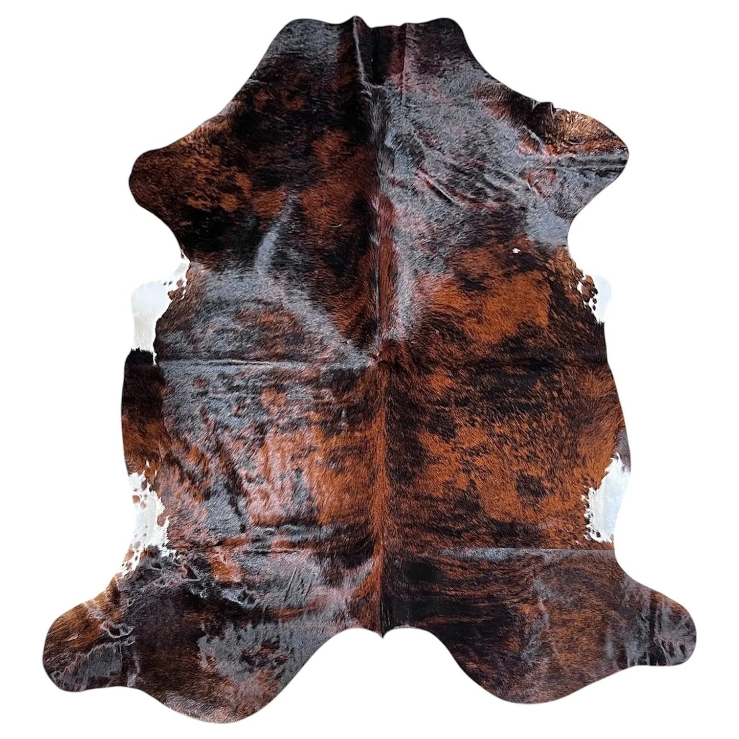 Large Brindle Cowhide Rug E225 - 6x6.9