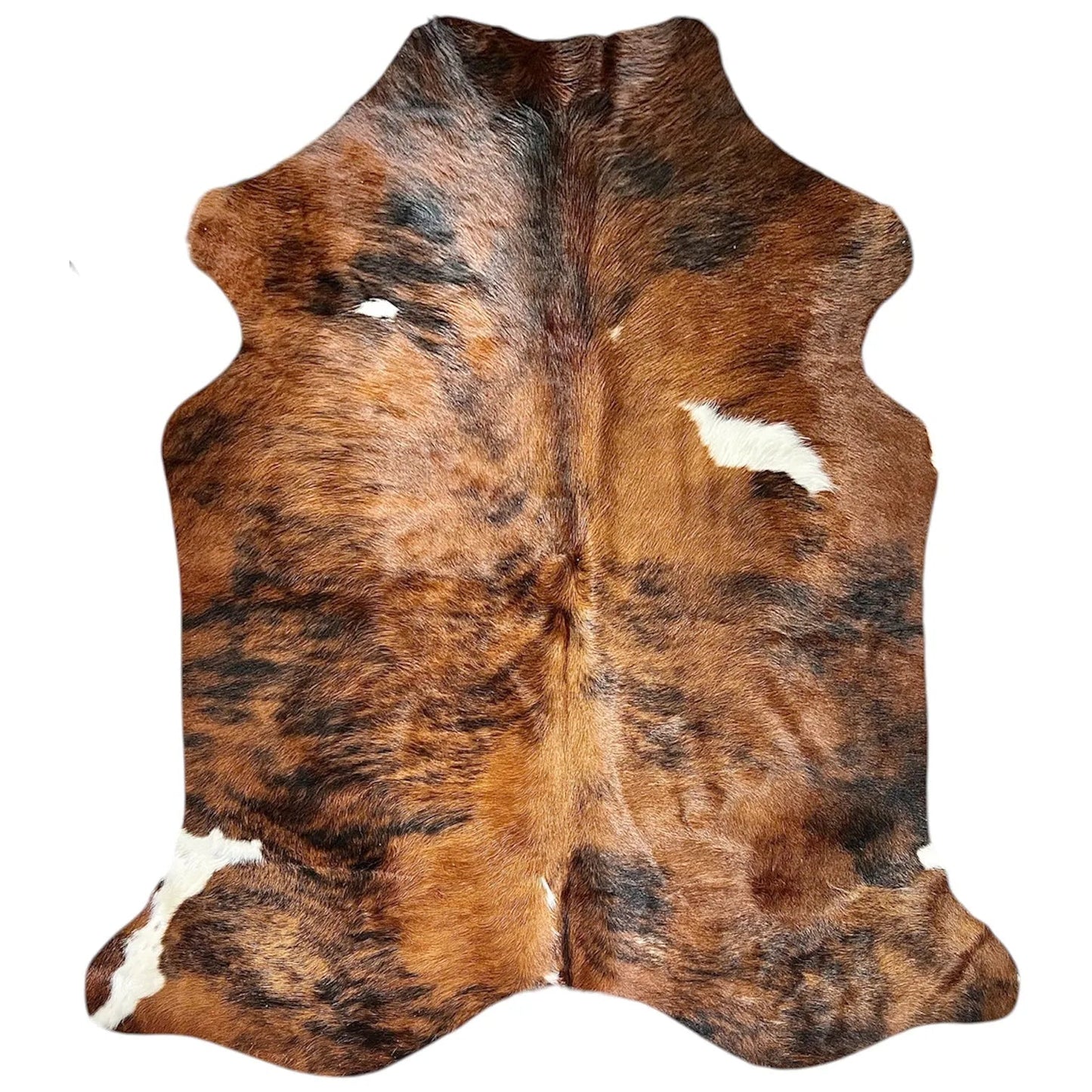 Large Brindle Cowhide Rug K435 - 5.5x 5.10 ft