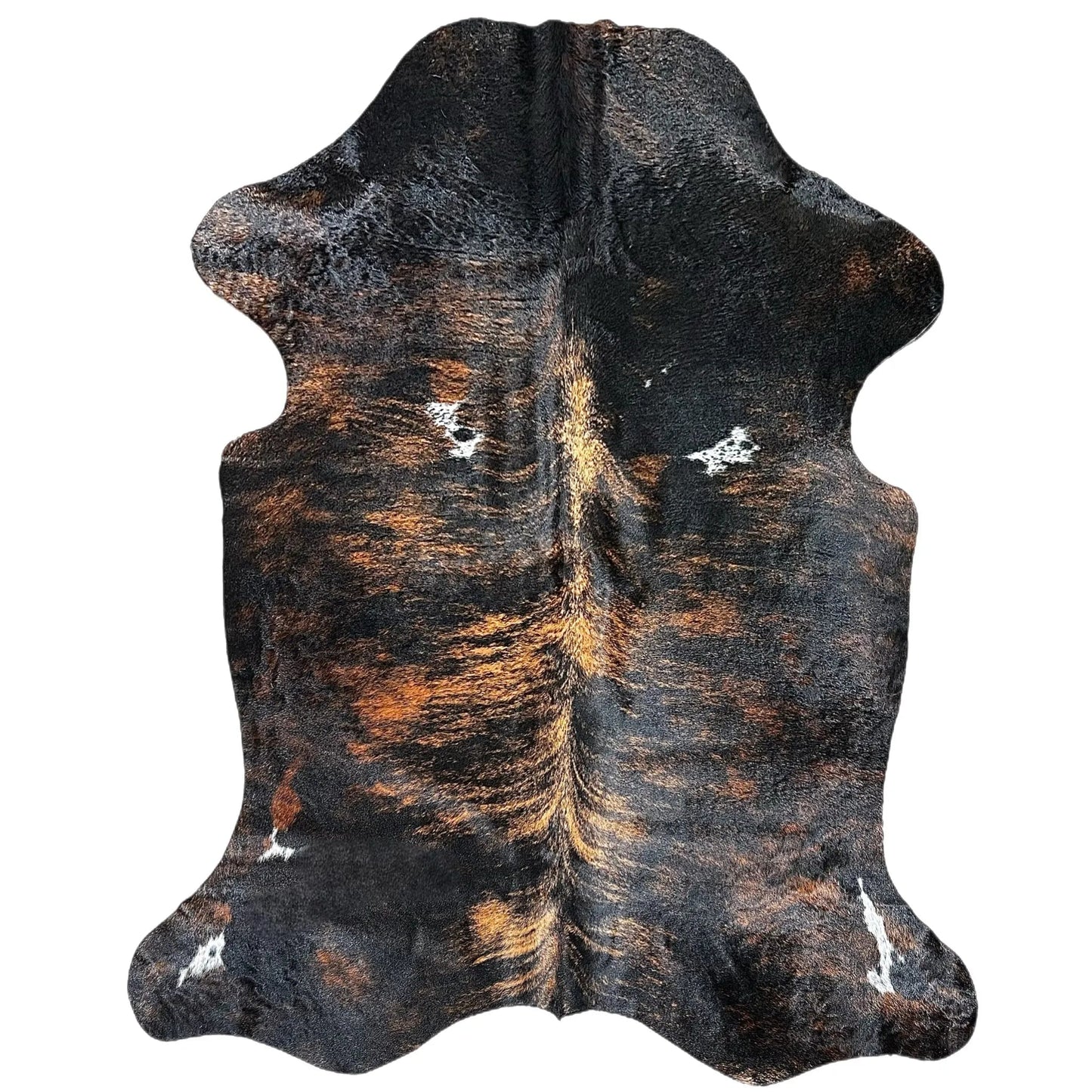 Large Brindle Cowhide Rug P550 - 5.5x 6.8 ft