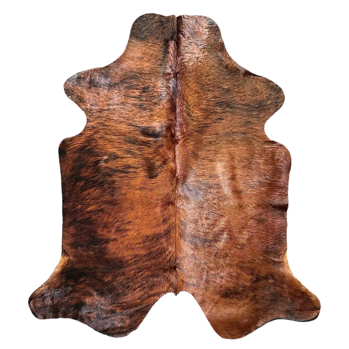 Large Brindle Cowhide Rug P584 - 5.6x 5.11 ft