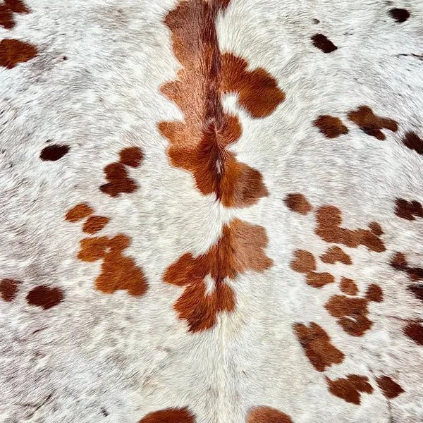 Large Brown Spotted Cowhide Rug Size 6.9x 6.10 ft - 5321M