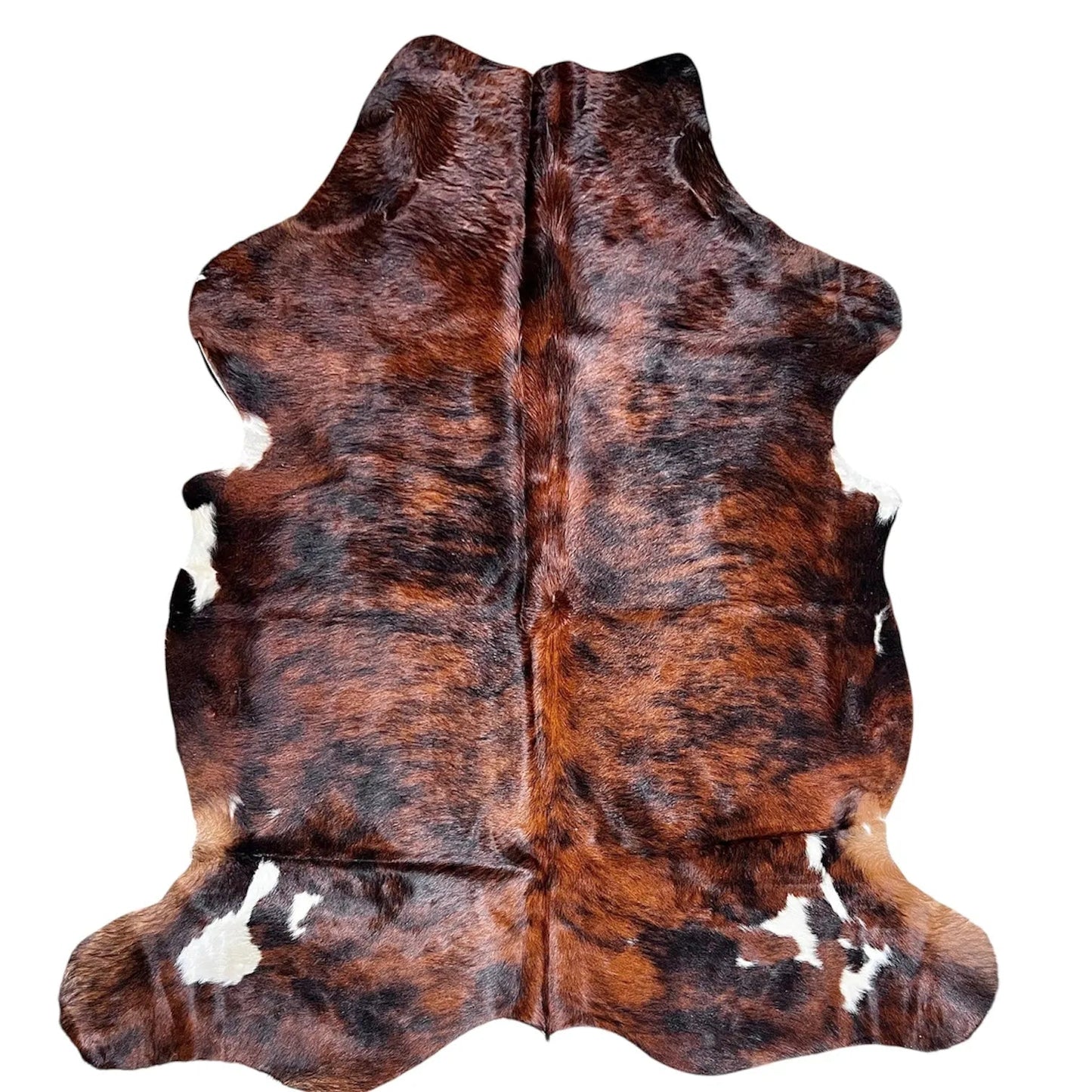 Large Dark Brindle Cowhide Rug E203 - 6x6