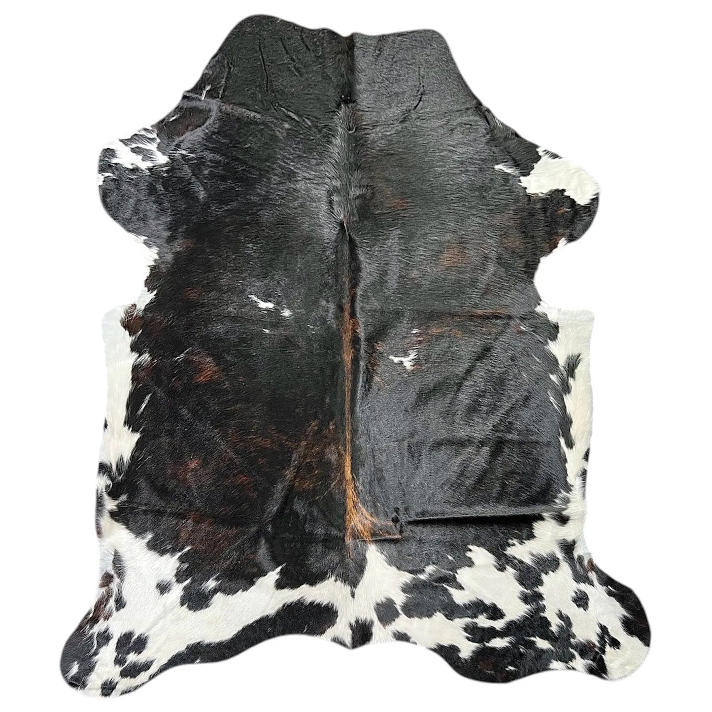 Large Dark Cowhide Rug M410 - 5.10x 7 ft