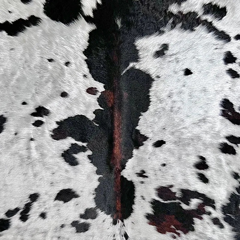 Large Spotted Cowhide Rug Size 6.7x 7 ft - 5273H
