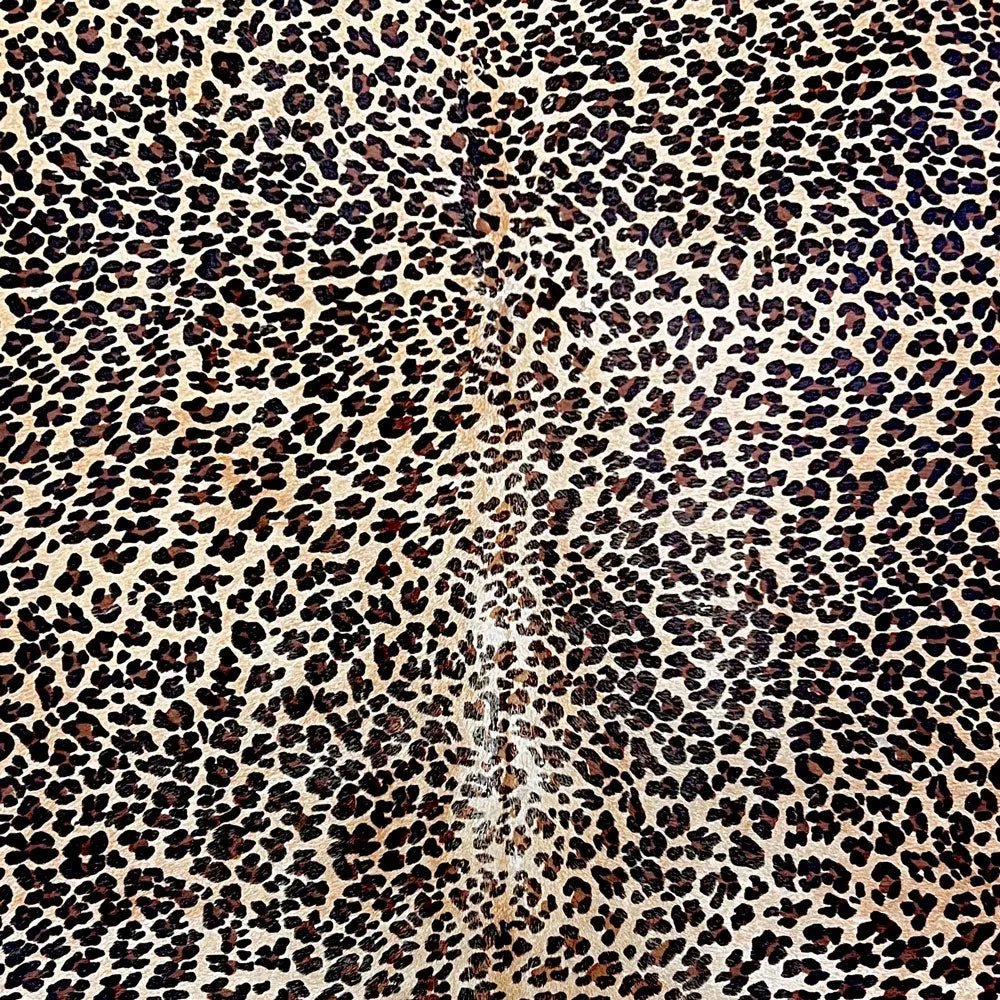 Leopard Print Cowhide Rug Size 5.5x 7 ft - 5244