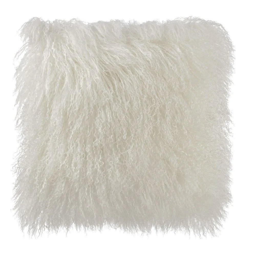 Mongolian Sheepskin Pillow Cover