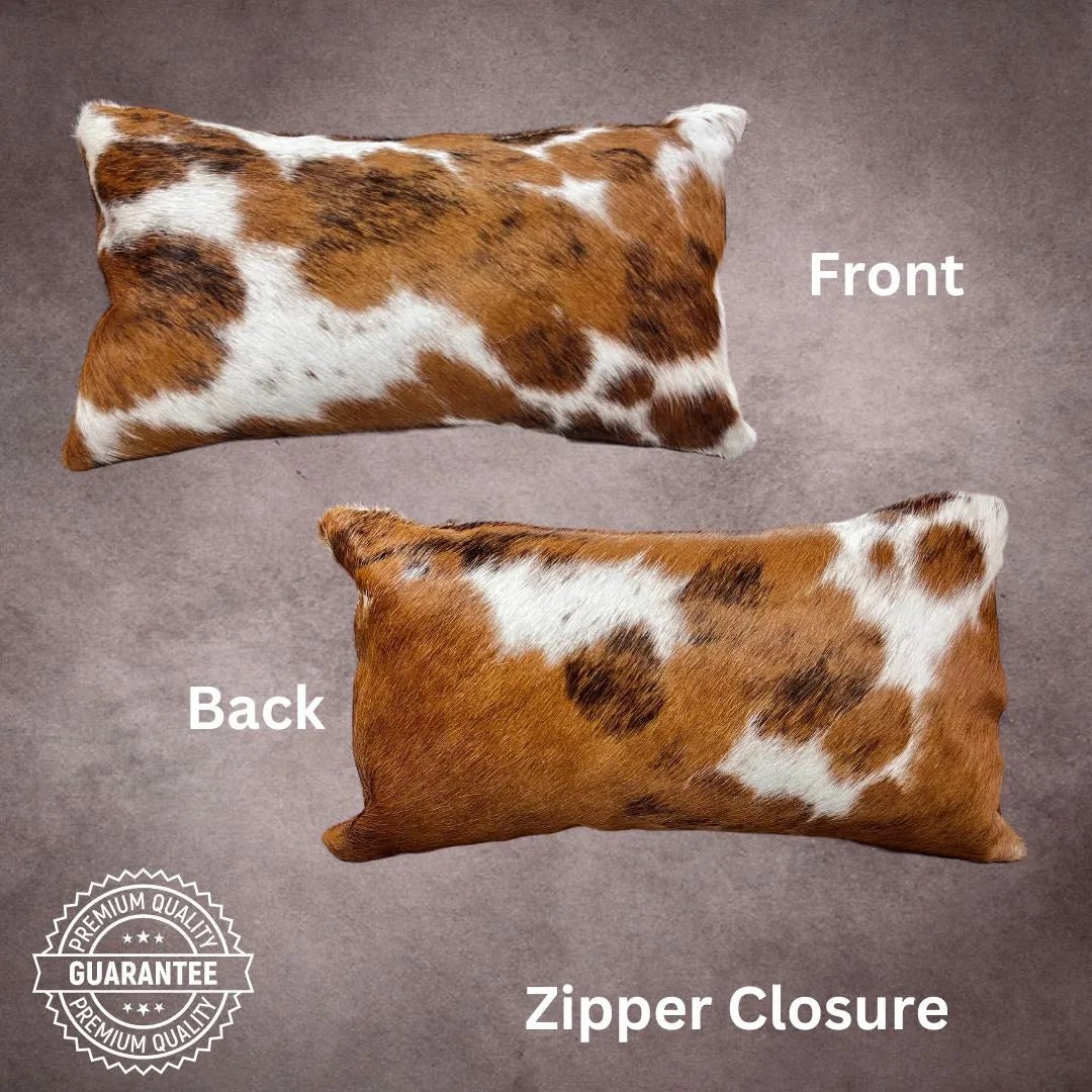 Tricolor Cowhide Pillow Cover - PL025