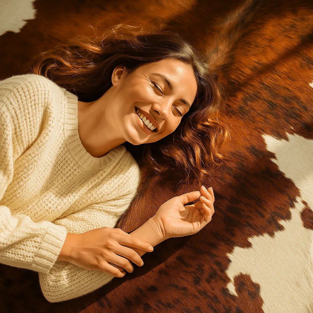 Tricolor Cowhide Rug