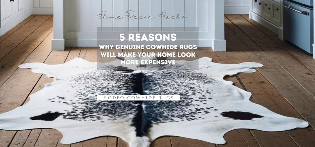 Genuine cowhide rug popular