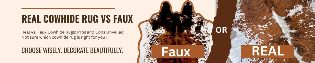 Real Cowhide Rug vs Faux - Rodeo Cowhide Rugs