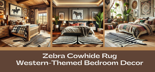 Revamp Your Bedroom: Western-Themed Decor with a Bold Zebra Cowhide Rug - Rodeo Cowhide Rugs