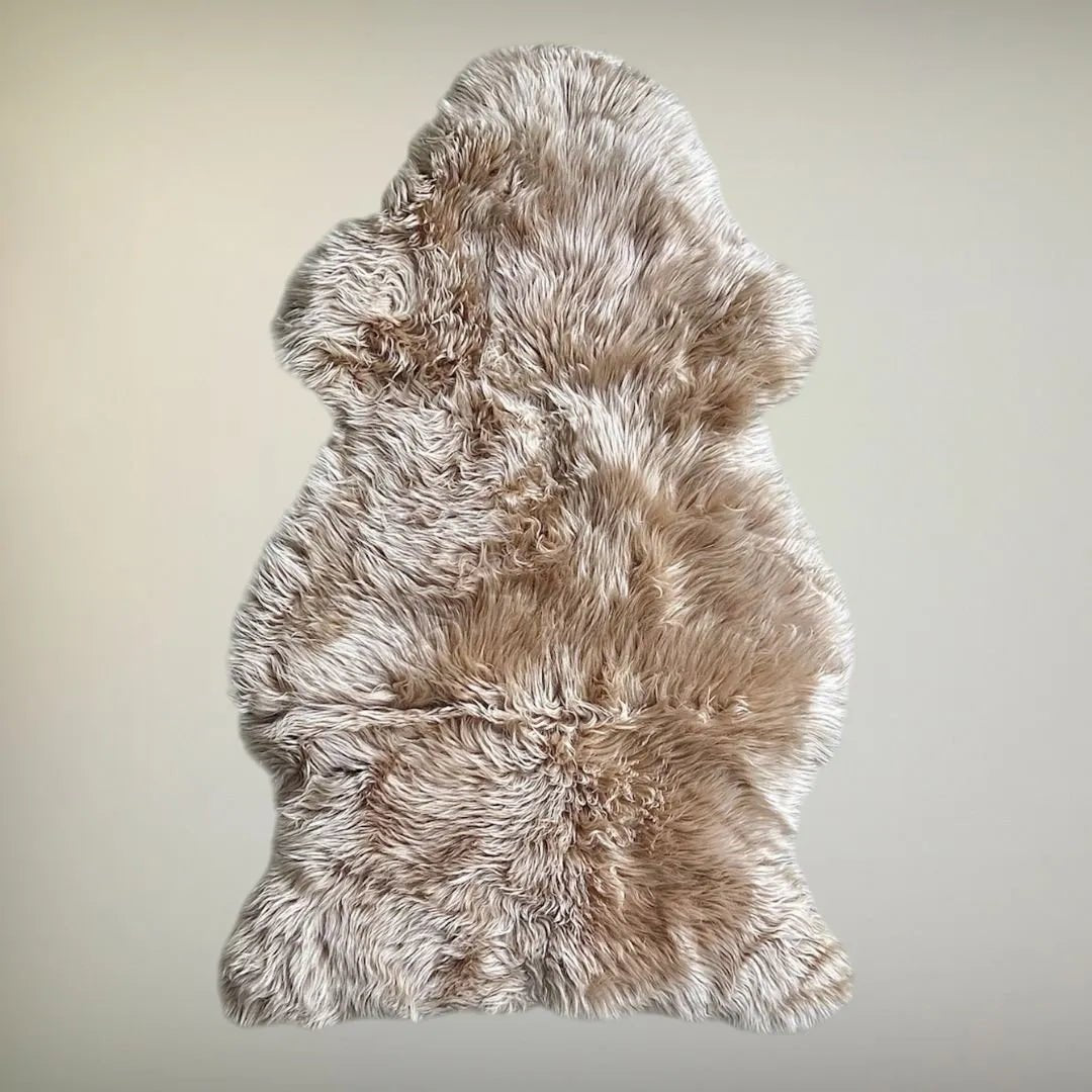 1 Pelt Genuine Sheepskin Rug 2x3 ft