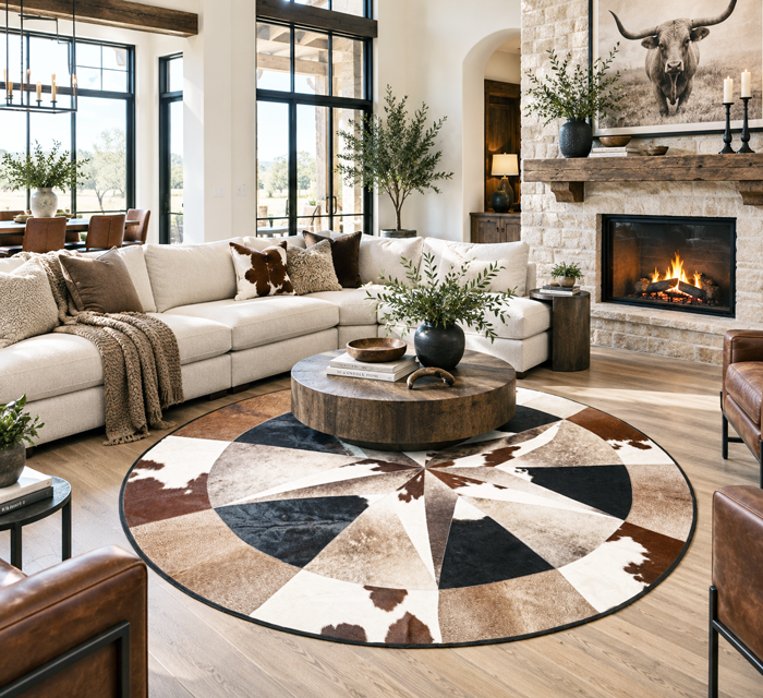 cowhide patchwork 