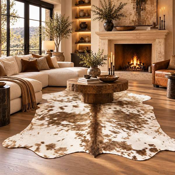 cowhide rug for living room