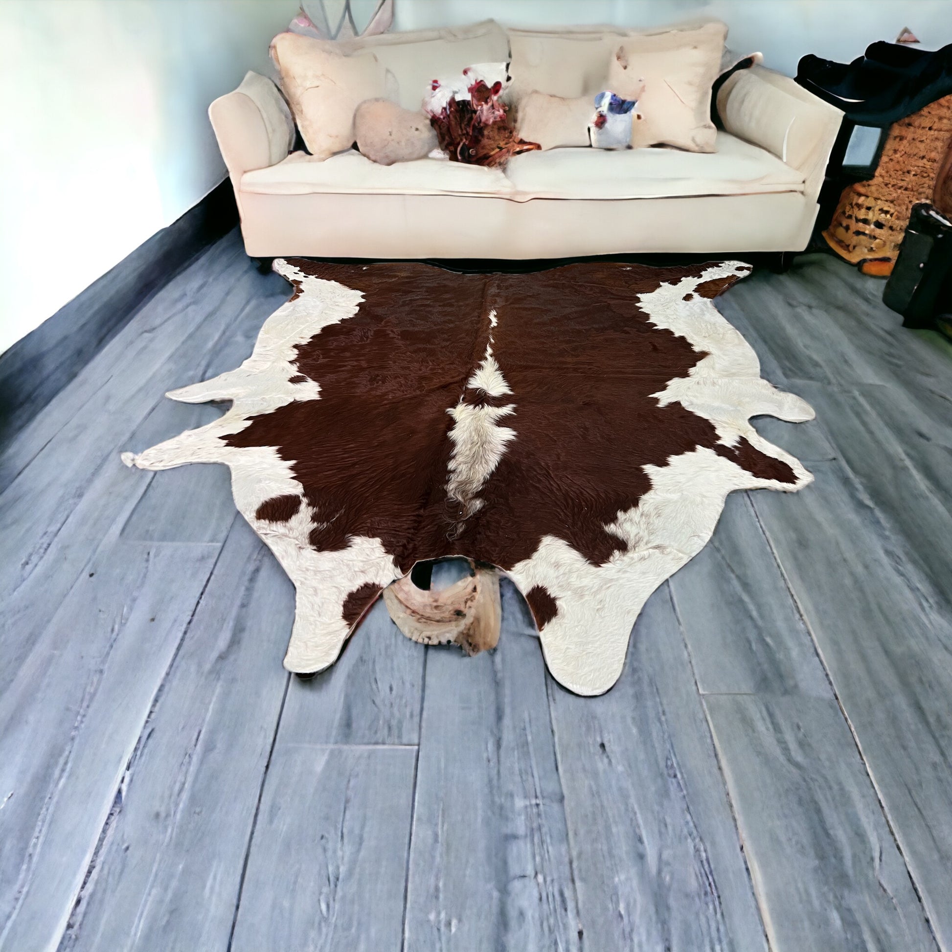 hereford cowhide rug