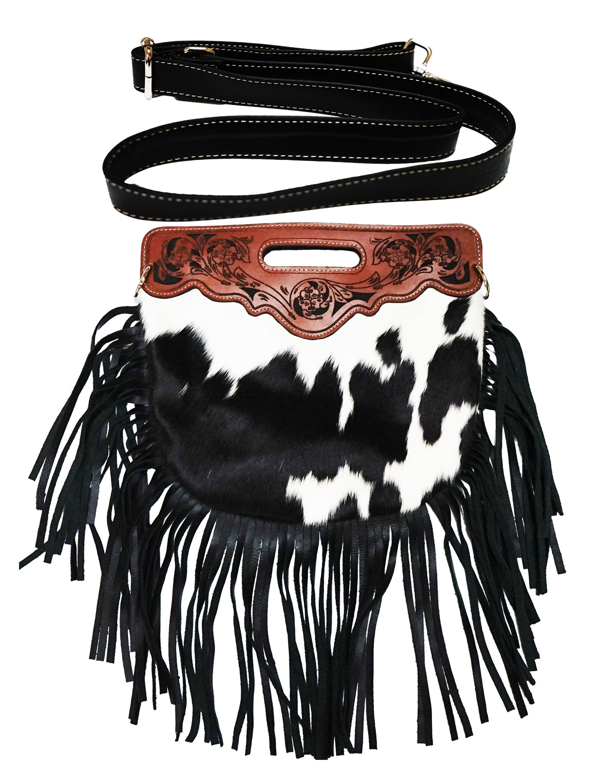cow skin purse