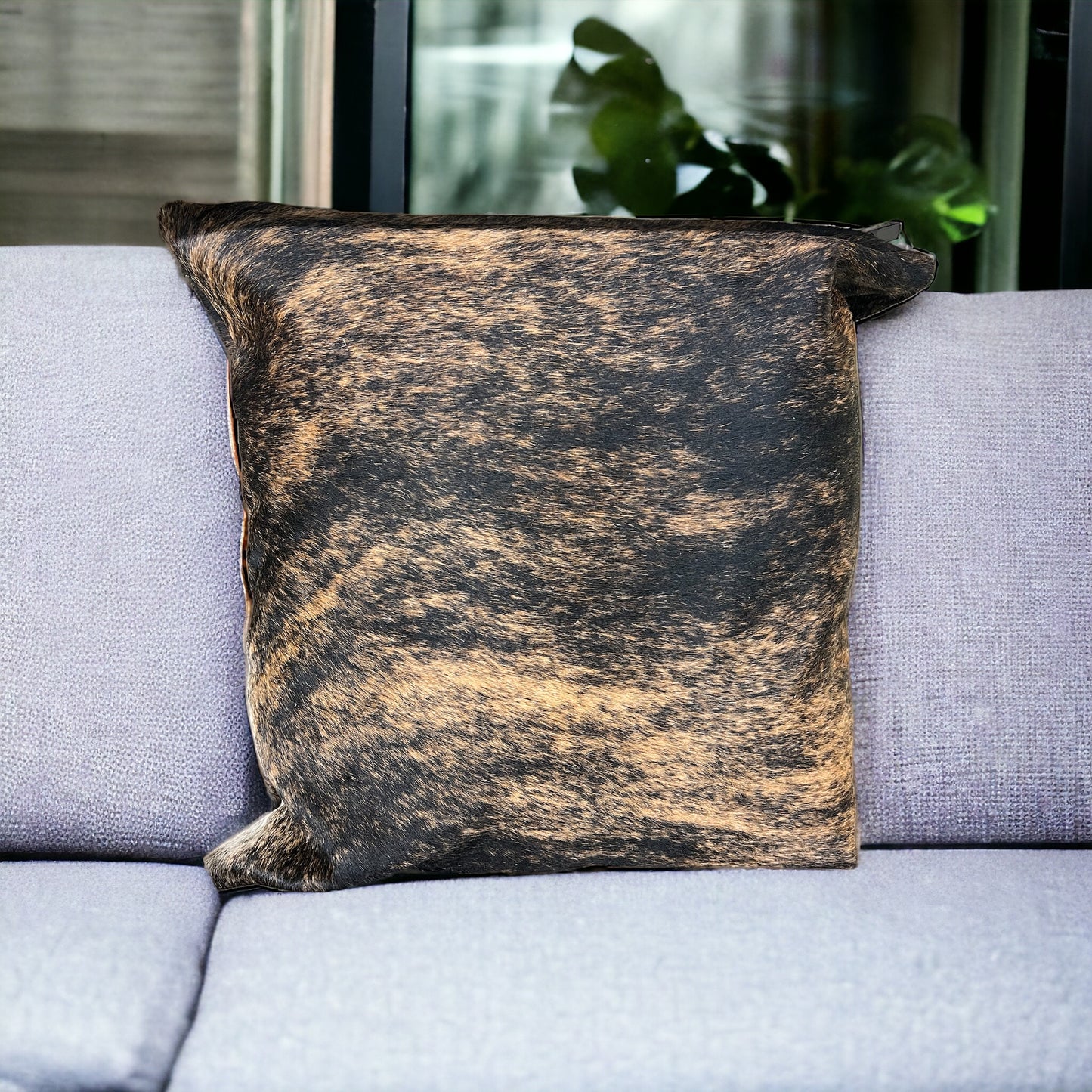 Cowhide pillow 