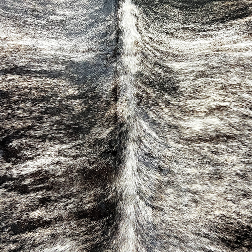 Large Exotic Brindle Cowhide Rug Size 5.6 x6.10 ft ---5382S