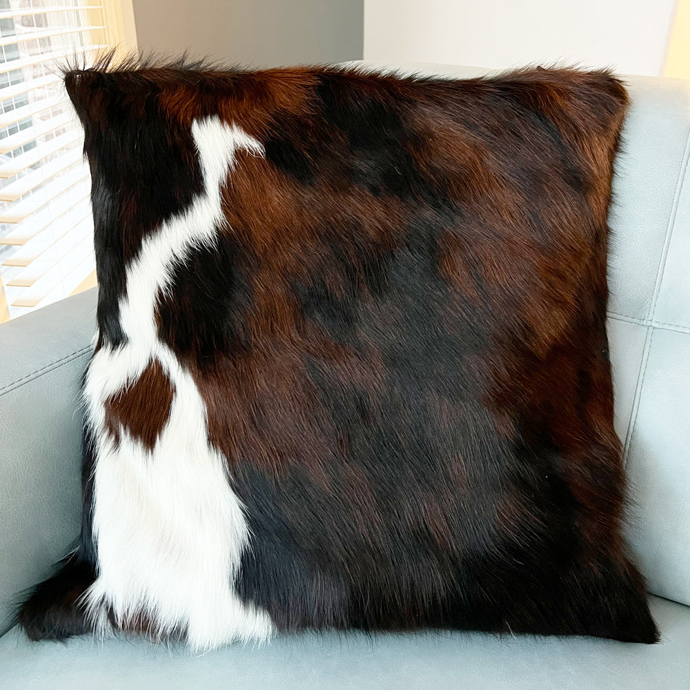 cowhide pillow tricolor 