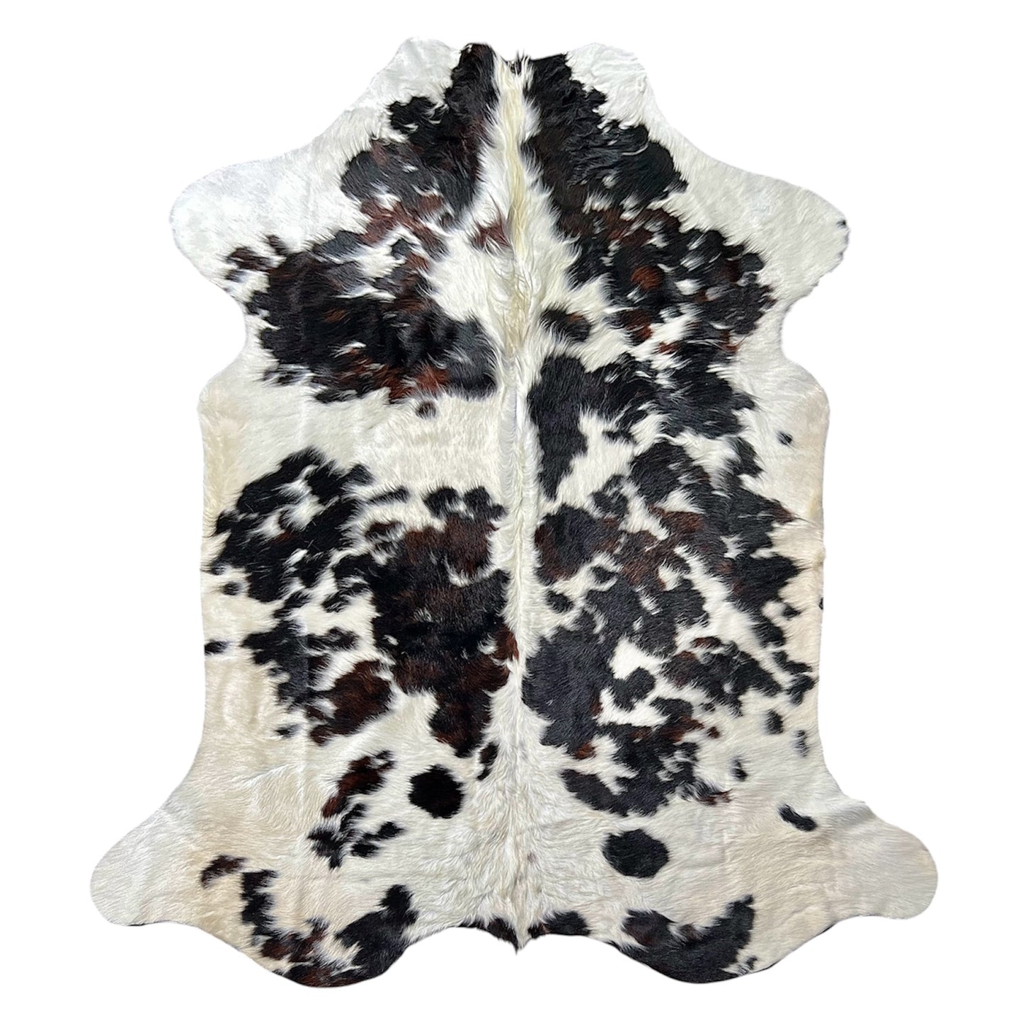 tricolor cowhide rug