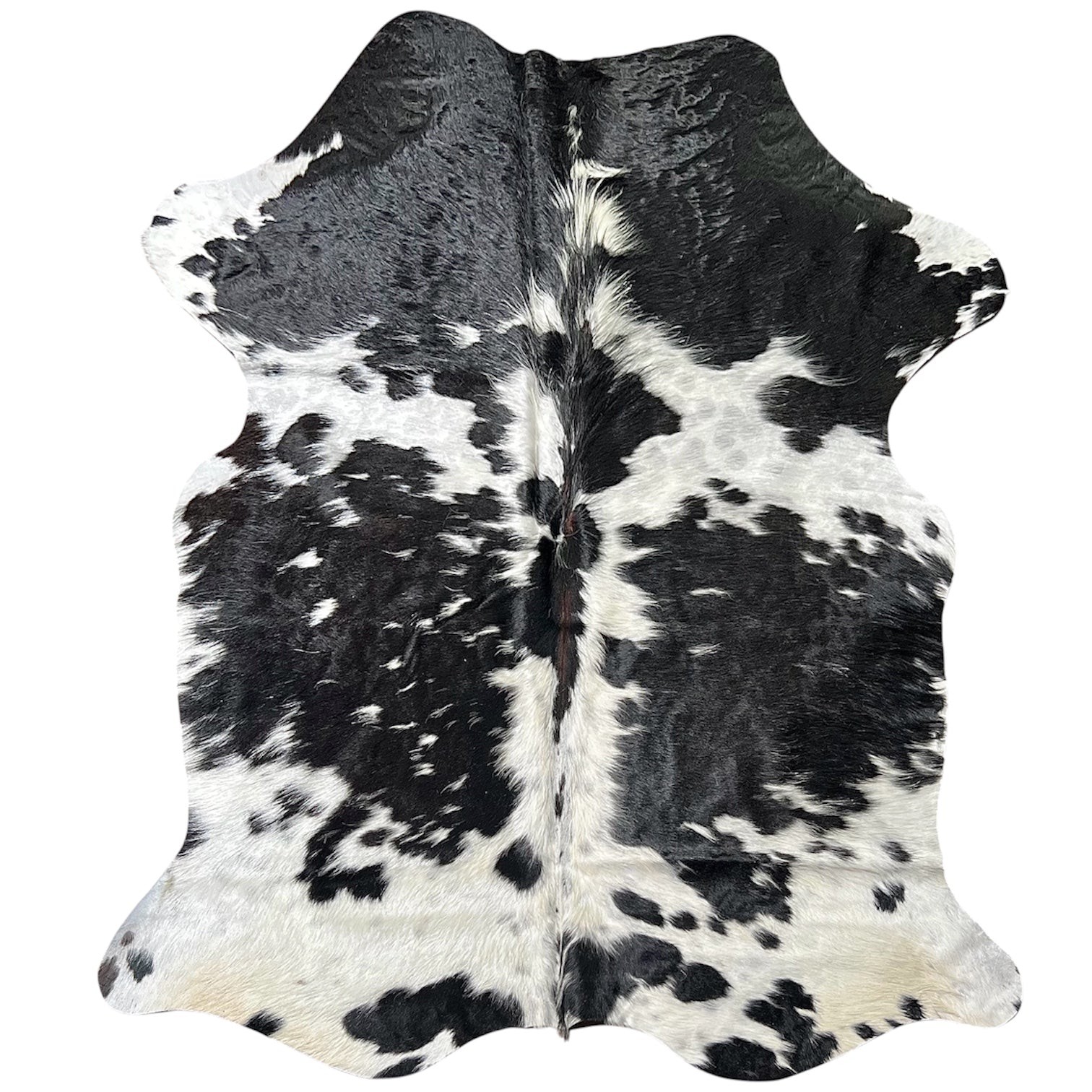 Black and white cowhide rug dallas