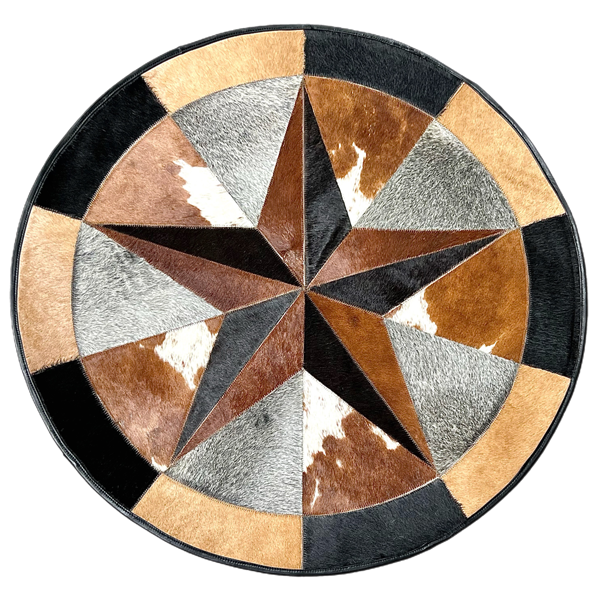 Cowhide star patch work