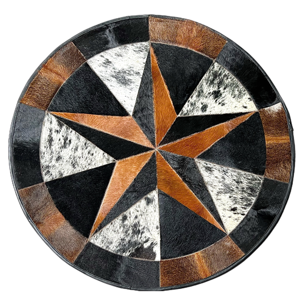 Cowhide starpatch work