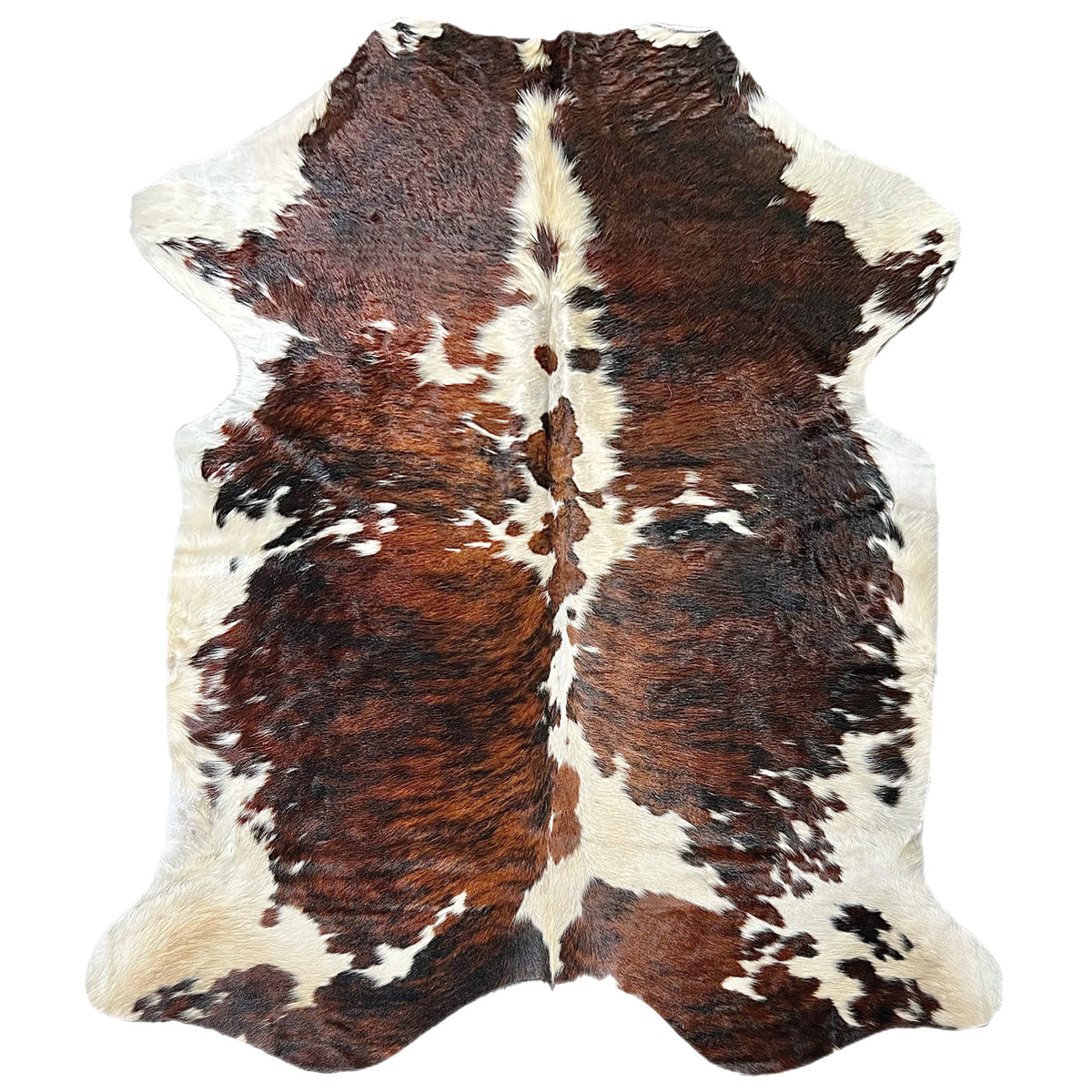 Large Tricolor cowhide rug