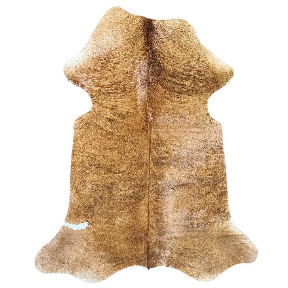 brown brindle cowhide rug
