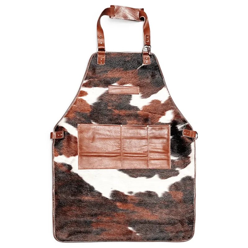 Artistic Genuine Cowhide Leather Apron