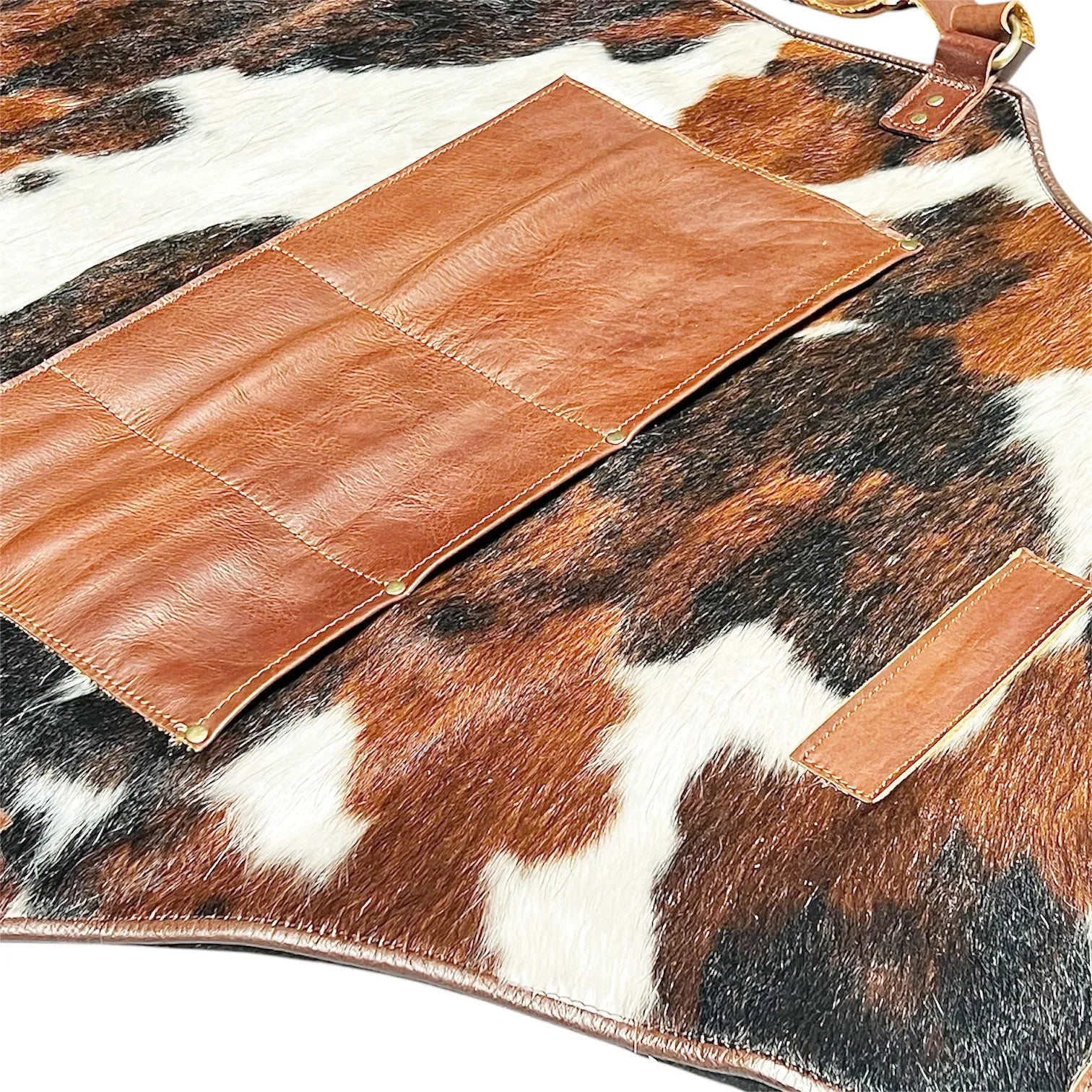 Artistic Genuine Cowhide Leather Apron