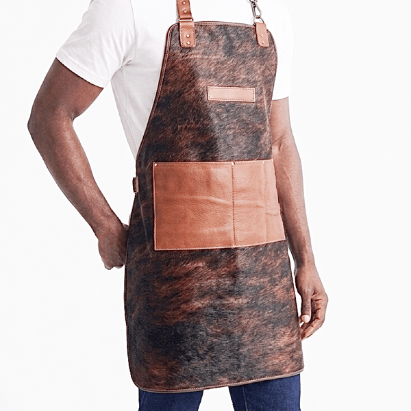 Artistic Genuine Cowhide Leather Apron