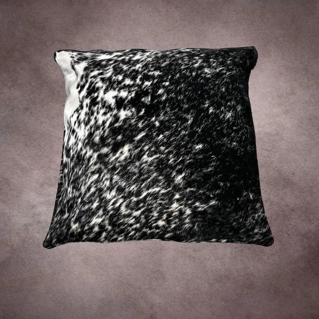 Black and White Cowhide Pillow Cover - PL044